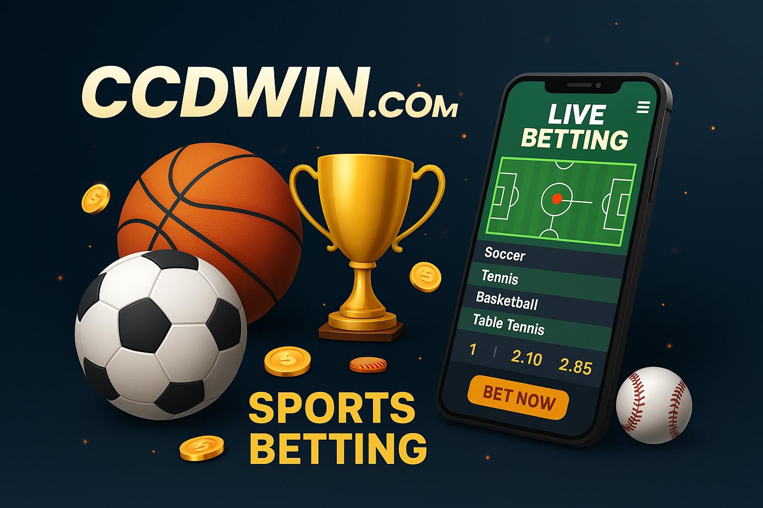 Aposte em apostas esportivas no cassino online CCDWIN.COM