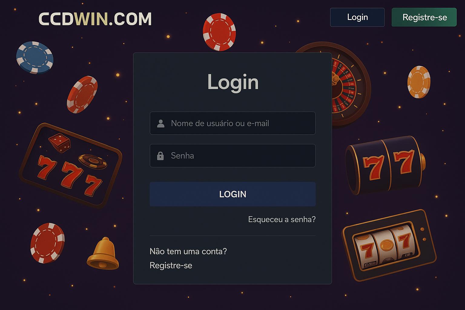Login no Cassino CCDWIN.COM